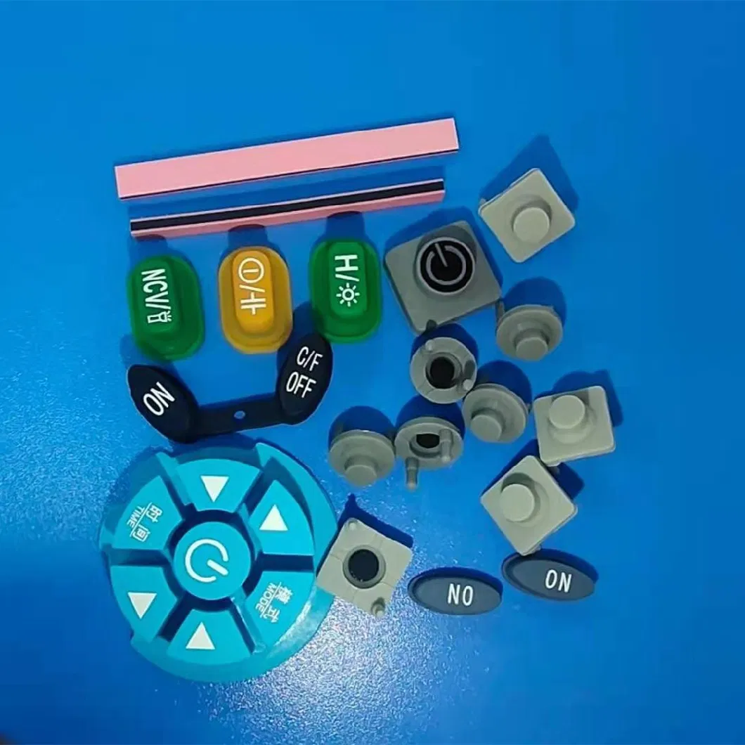 Silicone Rubber Keypad Manufacturers Membrane Switch 1/2/3/4 Key Button