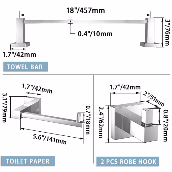 4 PCS Bathroom Hardware Set Bathroom Accessories Manufacturer