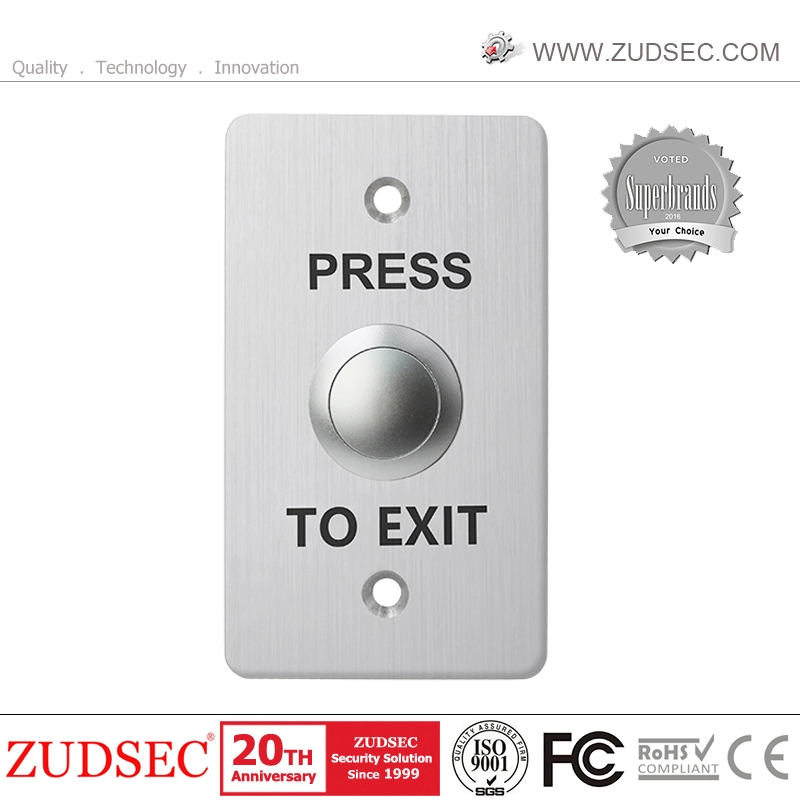 Metal Silvery Emergency Push Exit Button