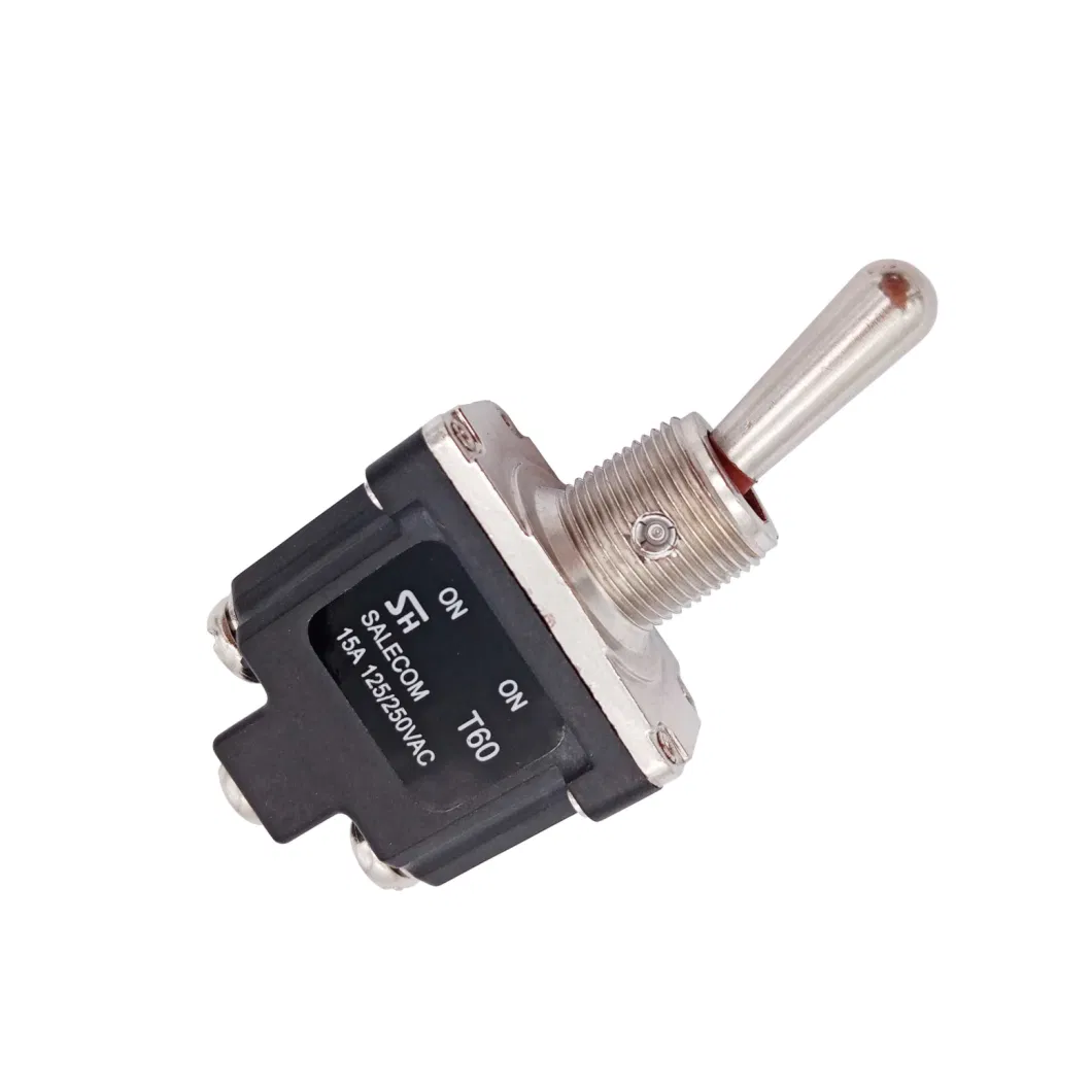 Hot Selling 15A 250V 3 Pin Single Pole on-None-on Screw Terminal Toggle Switch Equivalent to Honeywell 1nt1-2 Model for Race Car