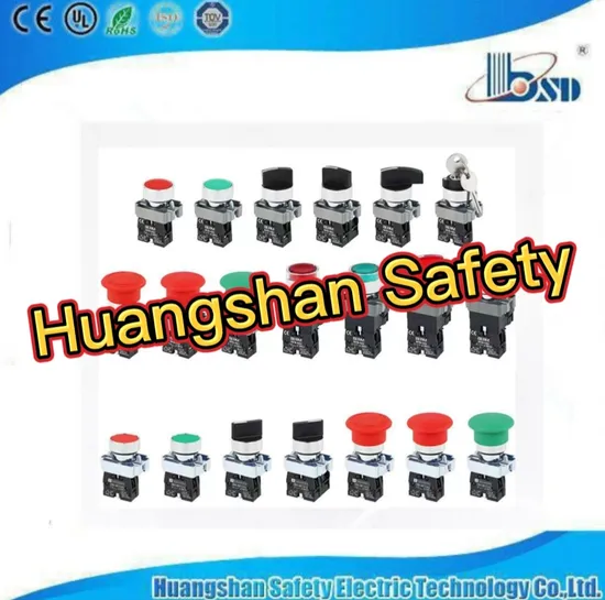 Not-Aus-Taster mit Federrückstellung, 40 mm, roter Pilzkopf