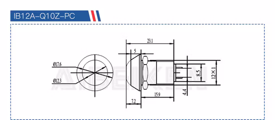 Tattoo Metall Wasserdichter Pedalschalter Internationaler Standard China Elektrischer Einzelfußpedalschalter Druckknopf Industrieller Fußschalter